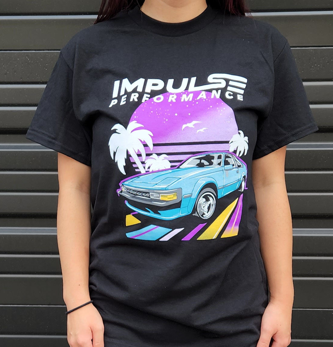 Impulse Performance 80s Retro Tee Featuring MK2 Toyota Celica Supra