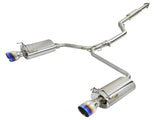 aFe Takeda Exhaust 304SS Dual Cat-Back w/ Blue Flame Tips for 2013-17 Honda Accord LX/EX/EX-L Sedan 2.4L